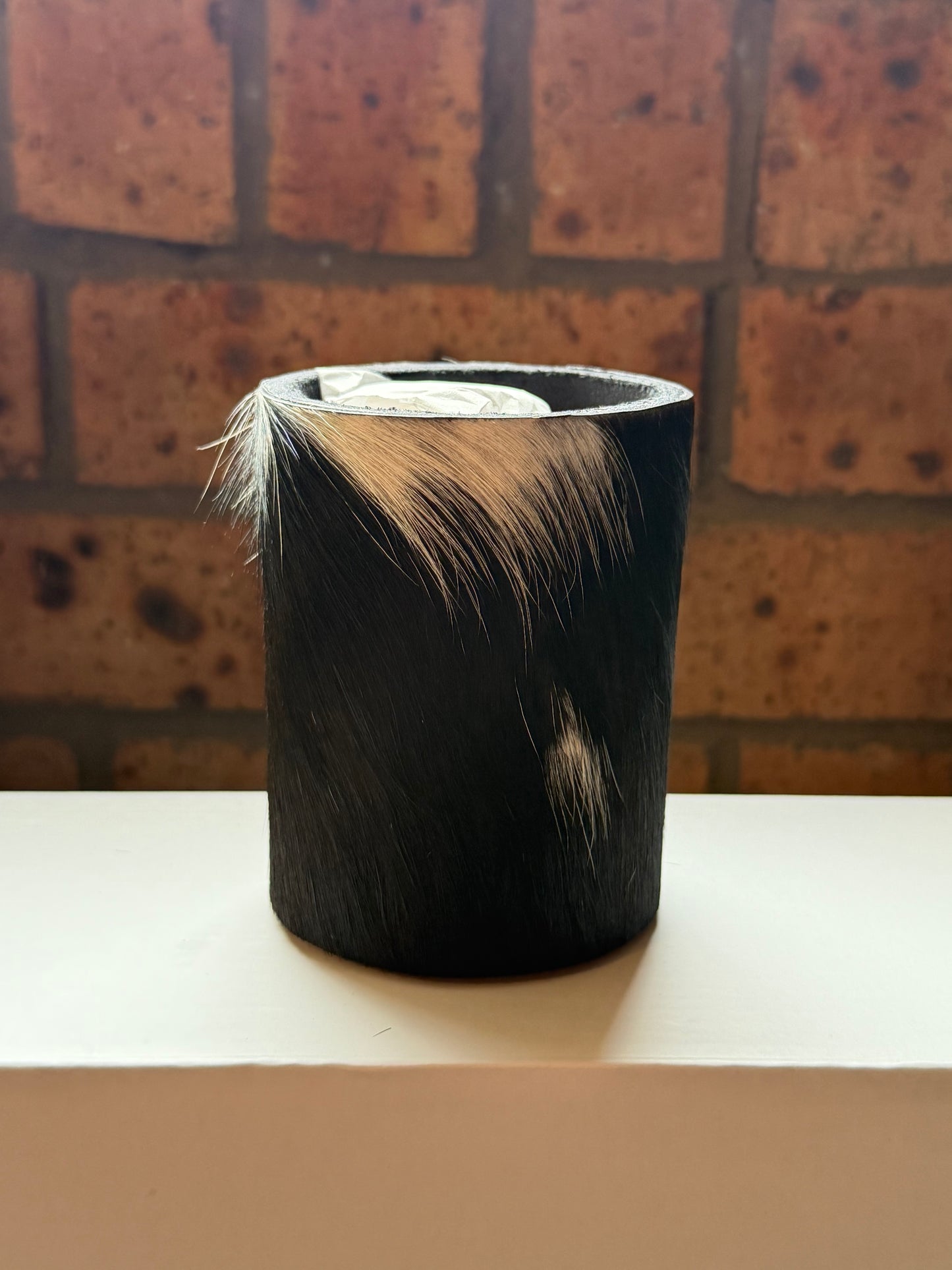 Can size cowhide stubby cooler #1