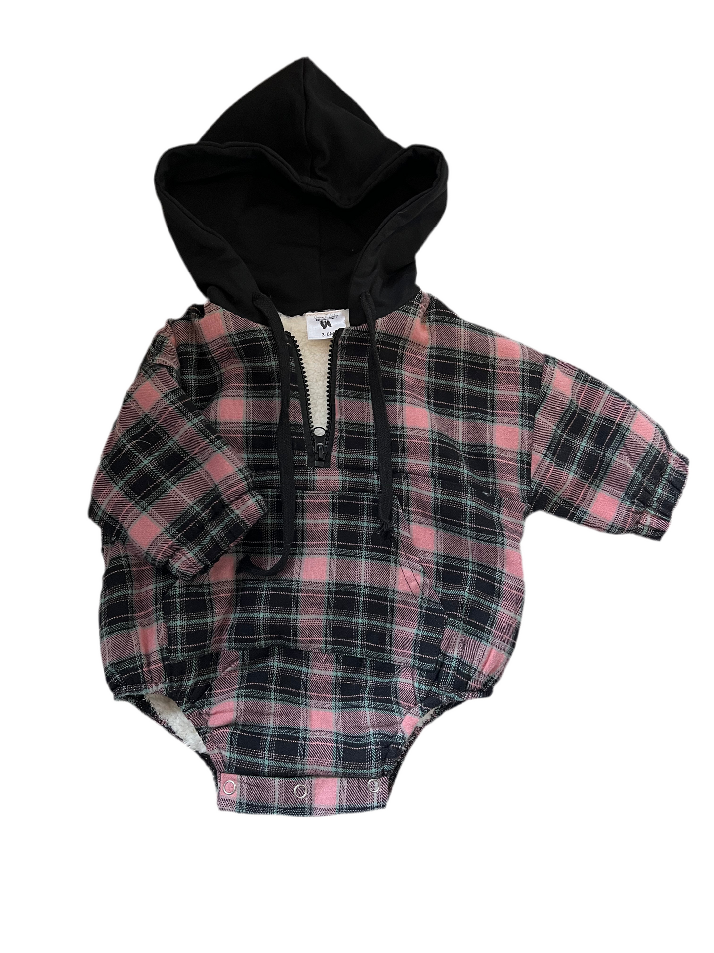 Fleece lined romper PINK