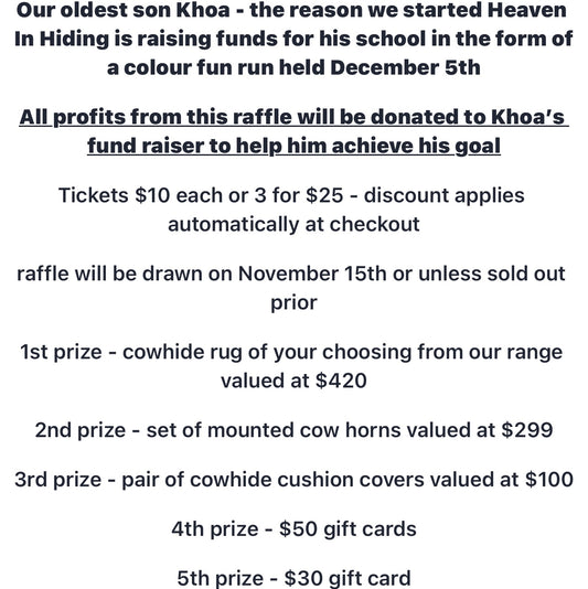 Colour fun run raffle