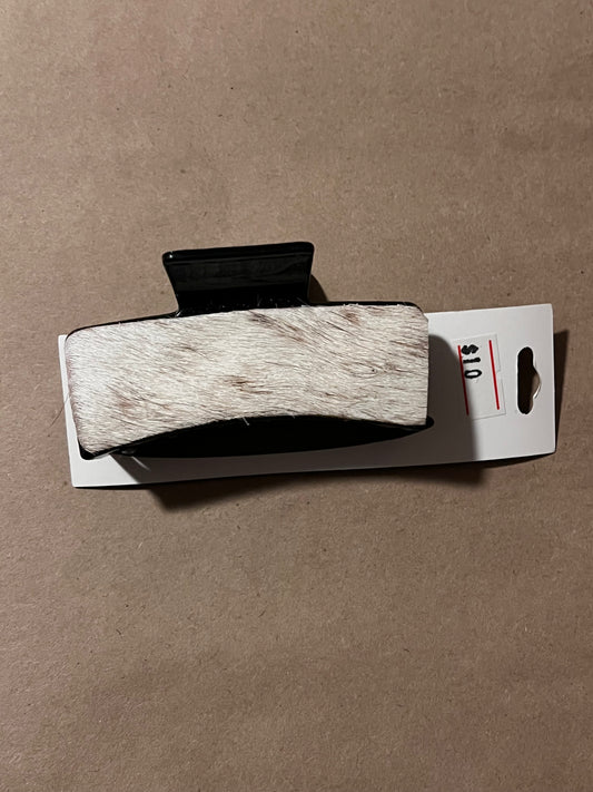 Cowhide claw clip #2