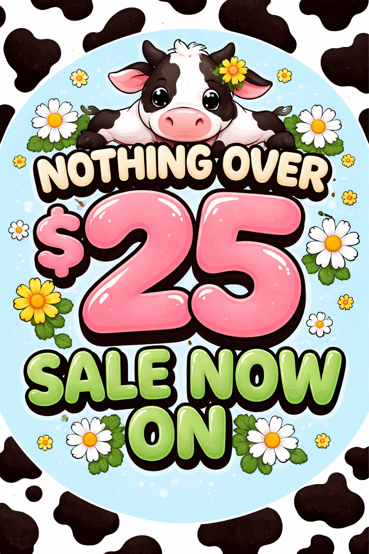 Nothing over $25