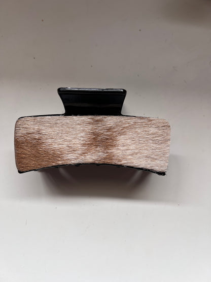 Cowhide claw clip #11