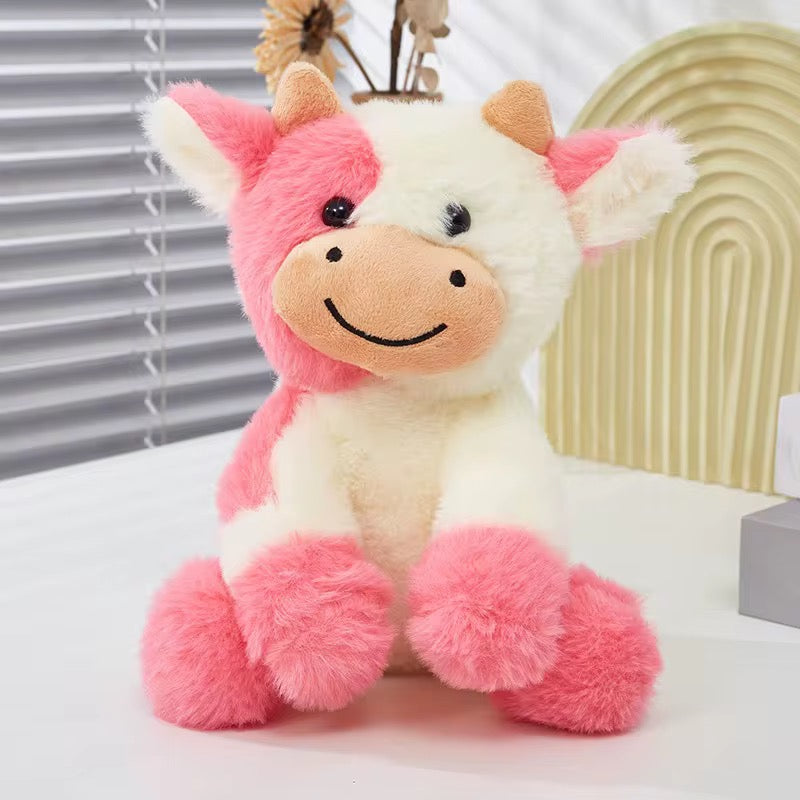 Cow plush soft toy - DARK PINK
