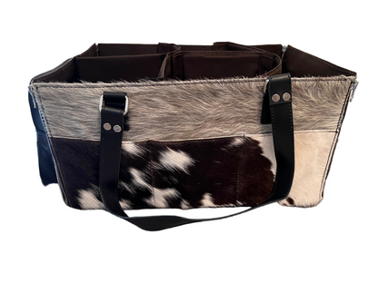 Cowhide caddy/organiser #3