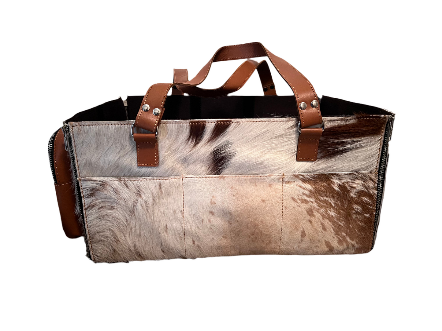 Cowhide caddy/organiser #1