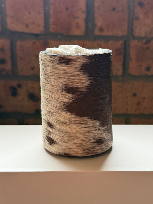 Can size cowhide stubby cooler #6