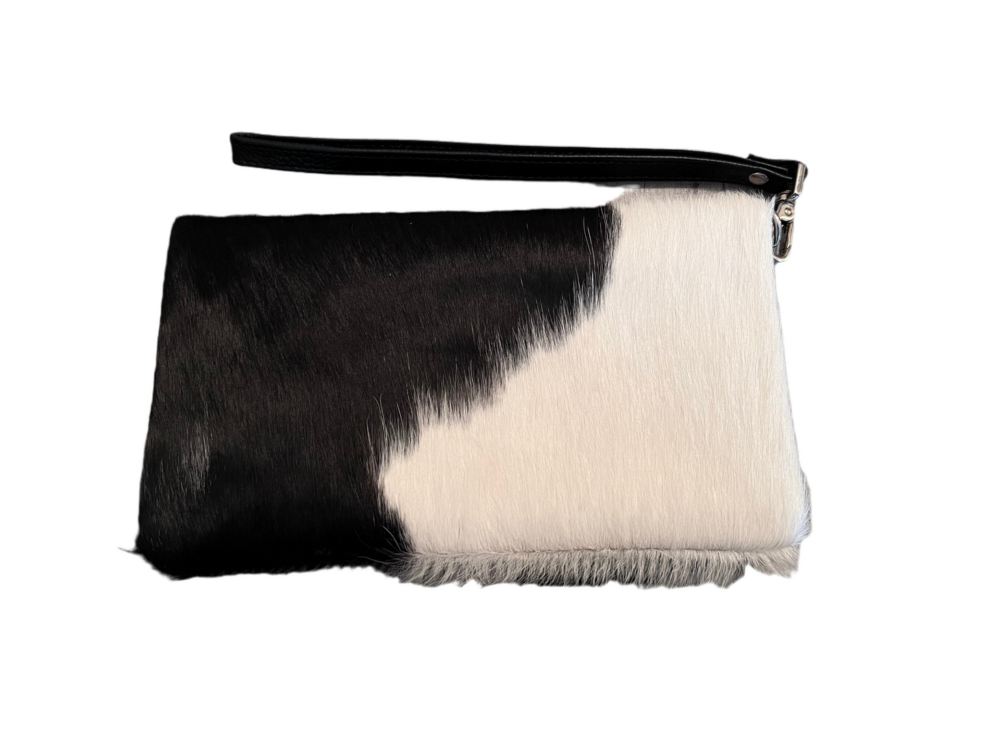 Fold over cowhide clutch #1