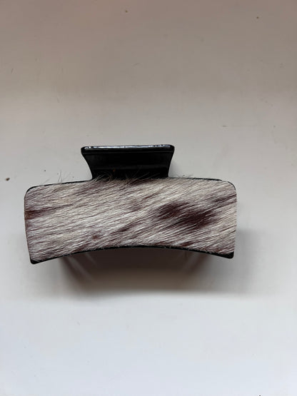 Cowhide claw clip #28