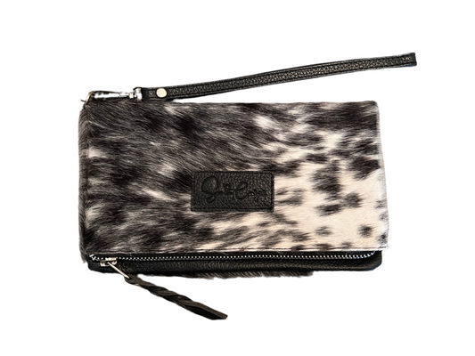 Fold over cowhide clutch #2