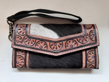 Tooled clutch wallet #6