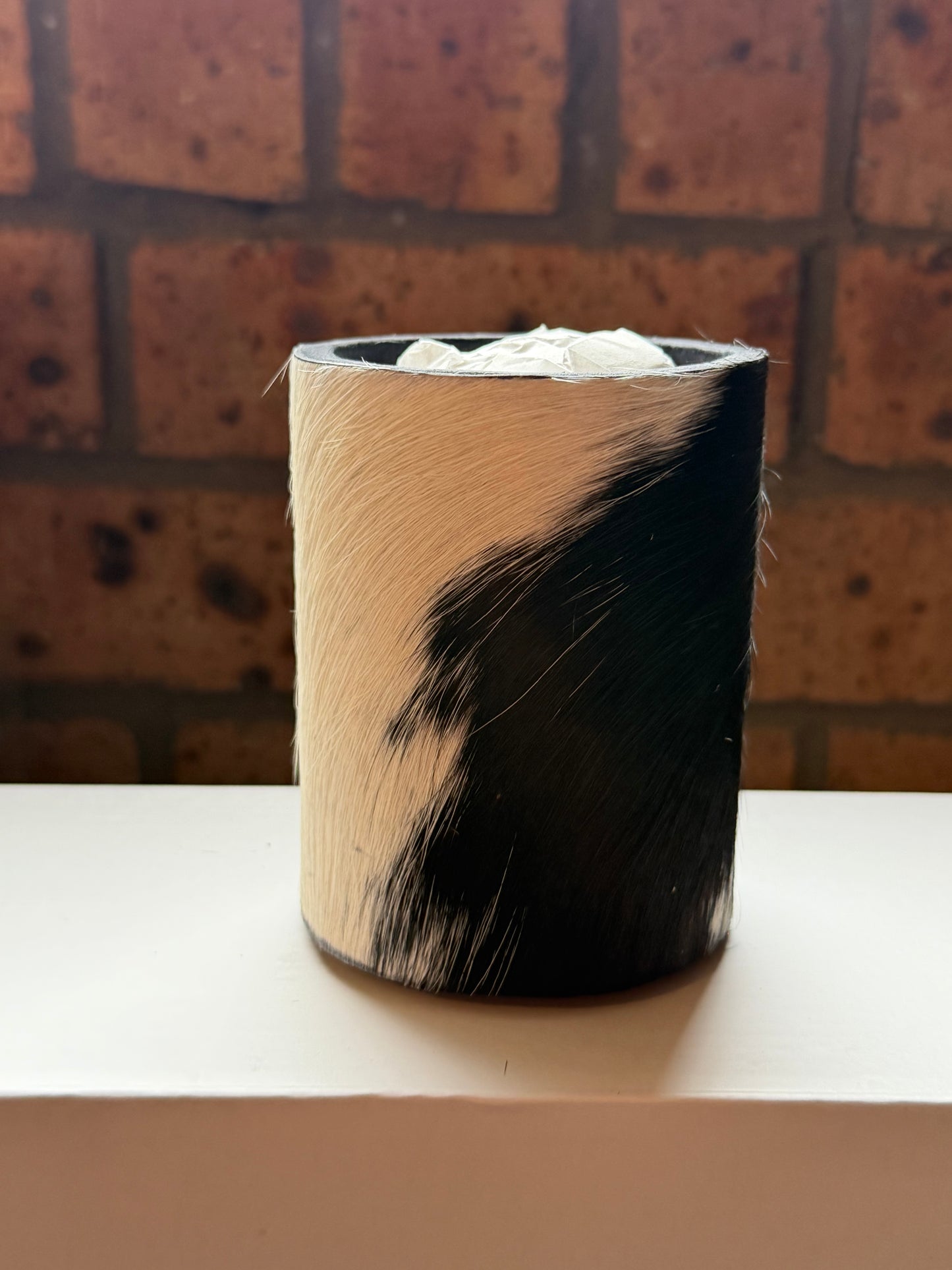 Can size cowhide stubby cooler #6