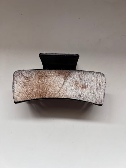 Cowhide claw clip #6