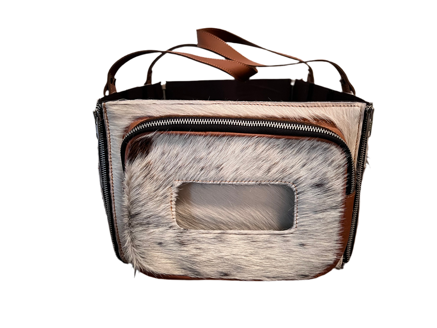 Cowhide caddy/organiser #1