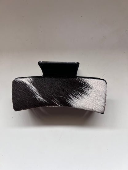 Cowhide claw clip #21