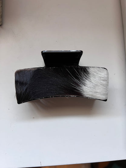 Cowhide claw clip #26