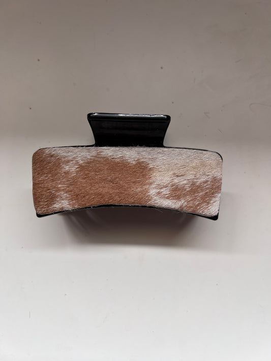 Cowhide claw clip #14