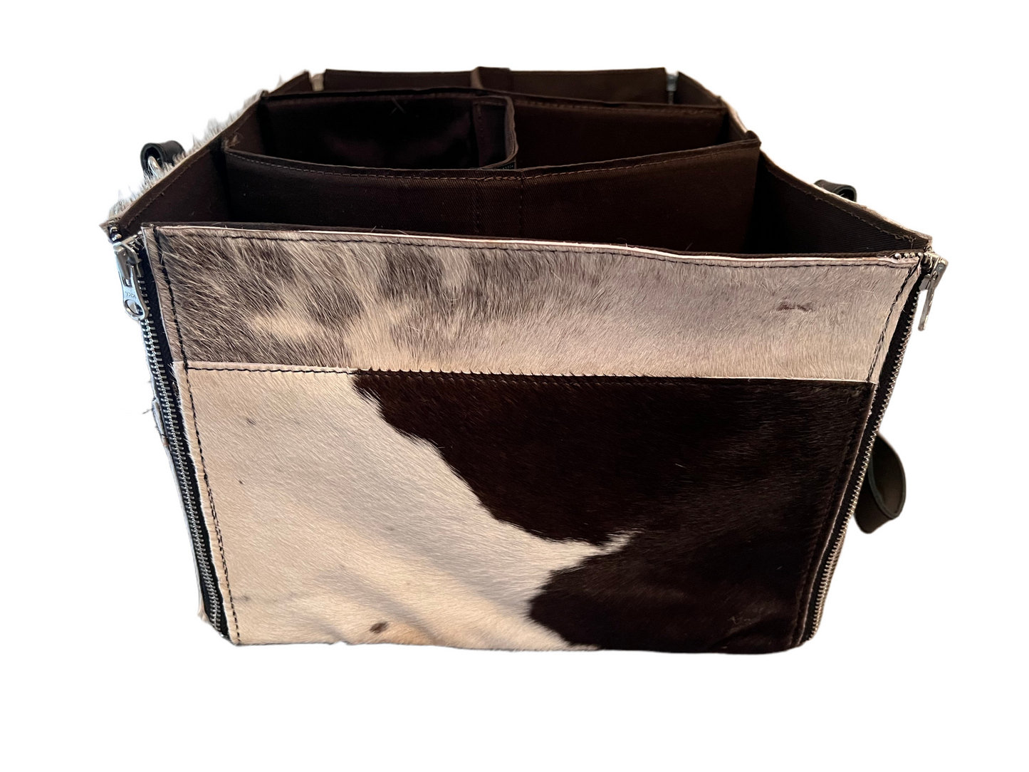 Cowhide caddy/organiser #3