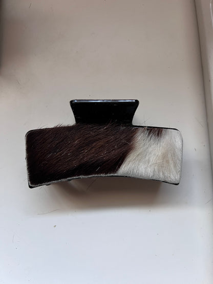 Cowhide claw clip #4