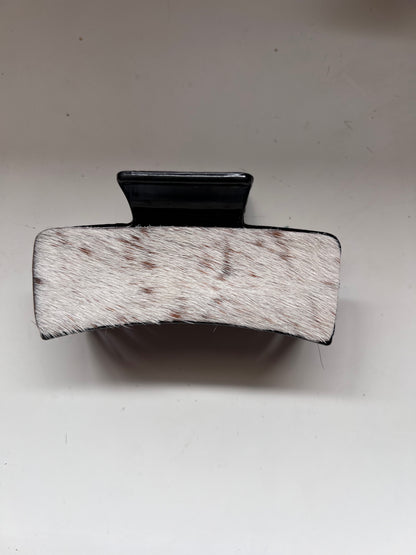 Cowhide claw clip #10