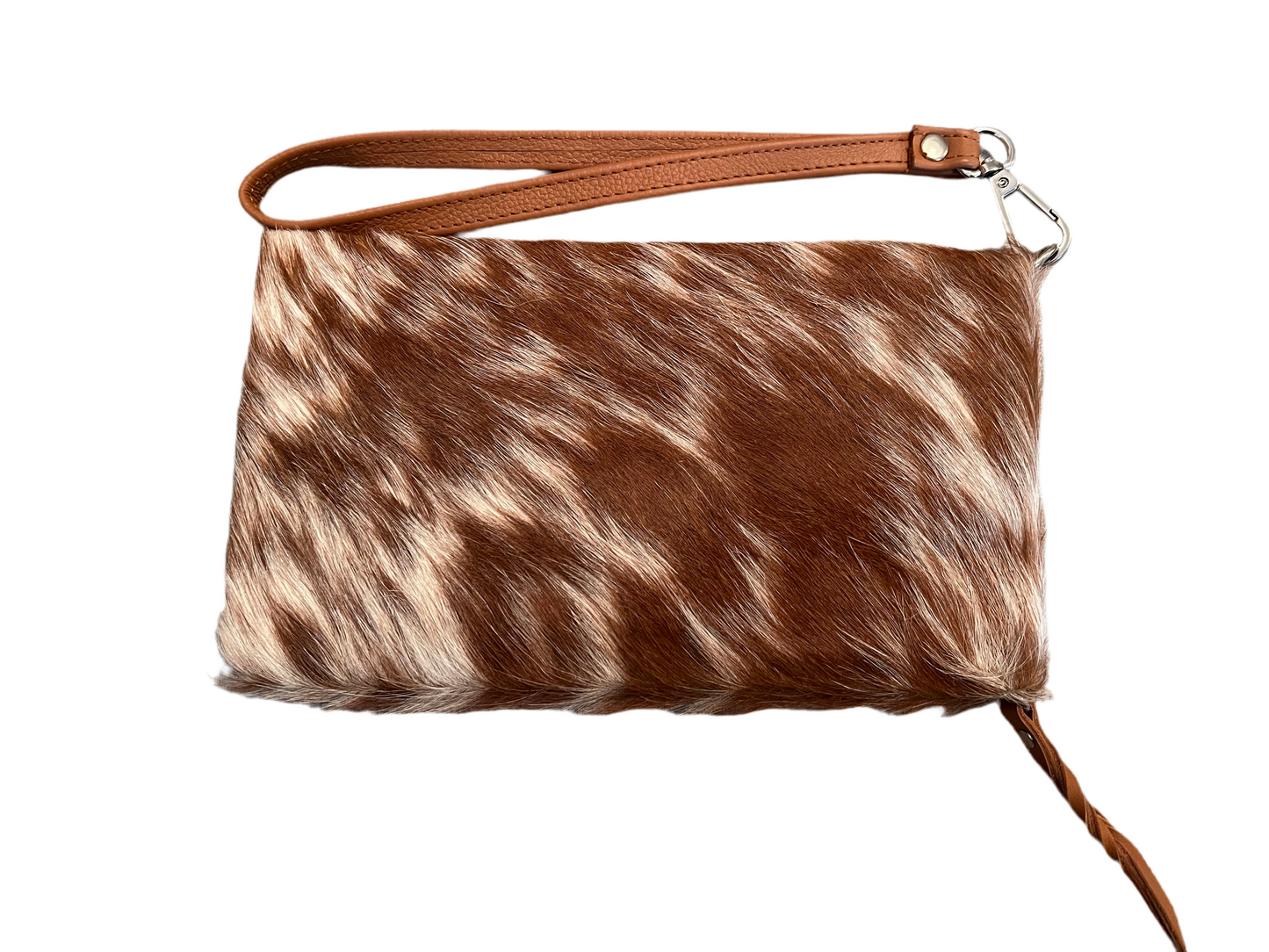 Fold over cowhide clutch #3