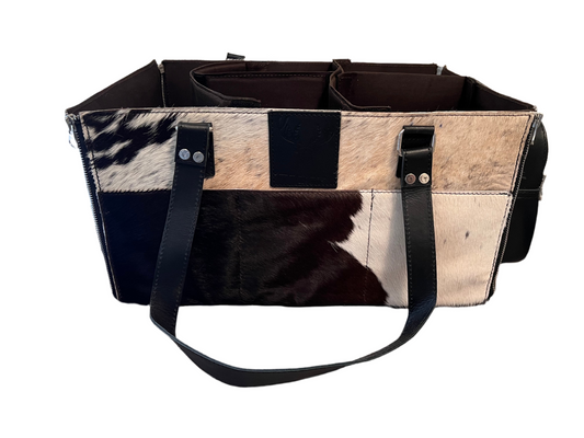 Cowhide caddy/organiser #3