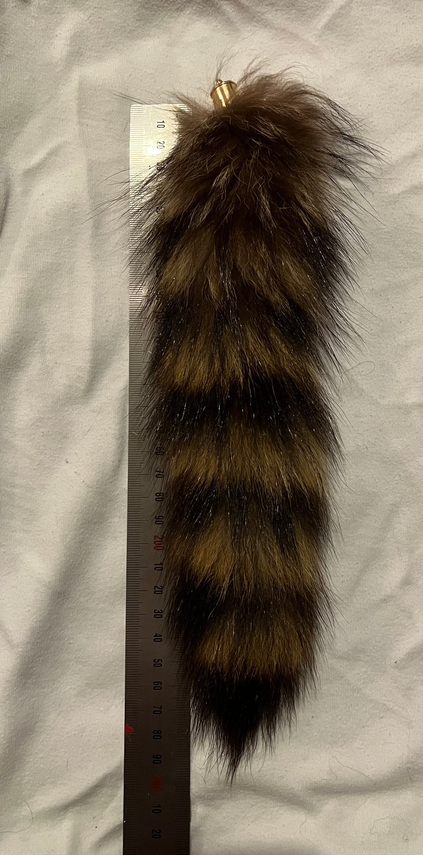 Small Fox tail keyring #6