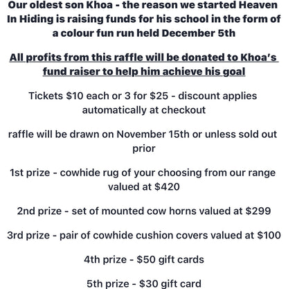 Colour fun run raffle