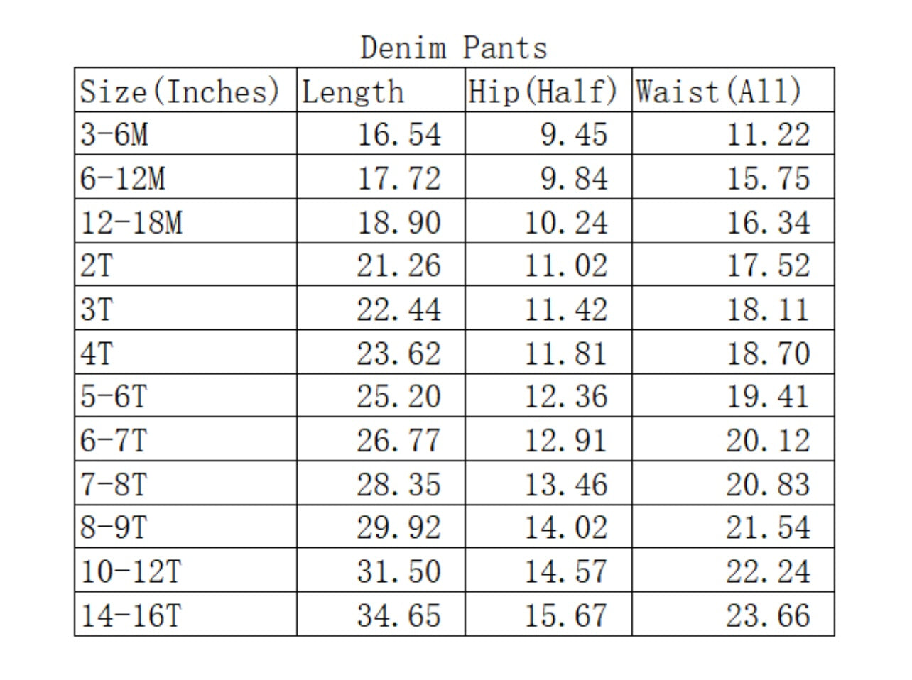 Kids denim flare jeans