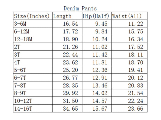 Kids denim flare jeans