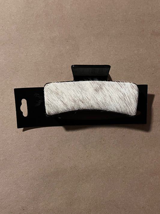 Cowhide claw clip #2