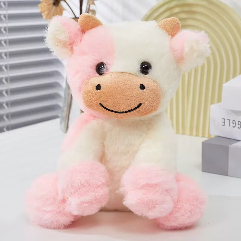 Cow plush soft toy - LIGHT PINK