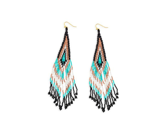 Spirit feather earrings