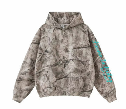 PRE ORDER - Heavyweight cotton unisex camo hoodie