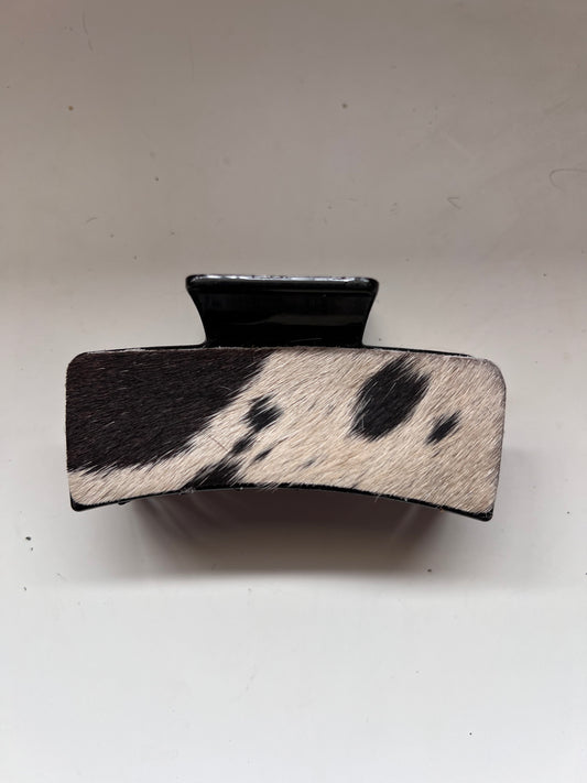 Cowhide claw clip #24