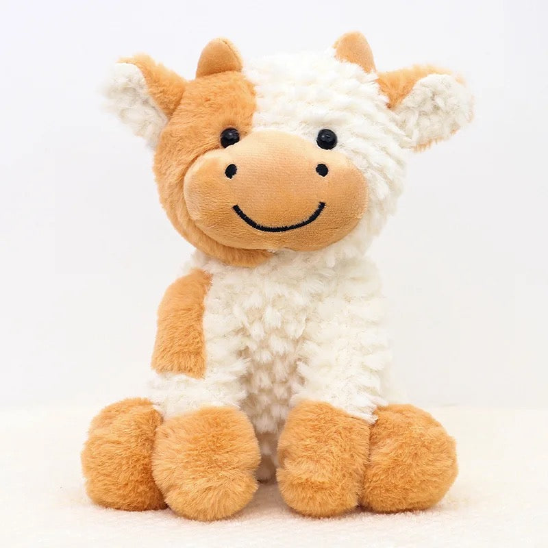 PRE ORDER - Cow plush soft toy - TAN